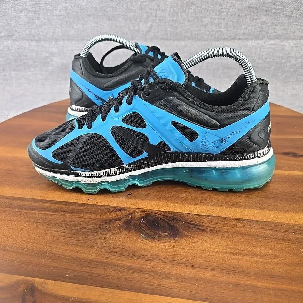 Nike Air Max 2 Fitsole Black Blue‎ Womens Running Shoes Sneaker Size 6.5